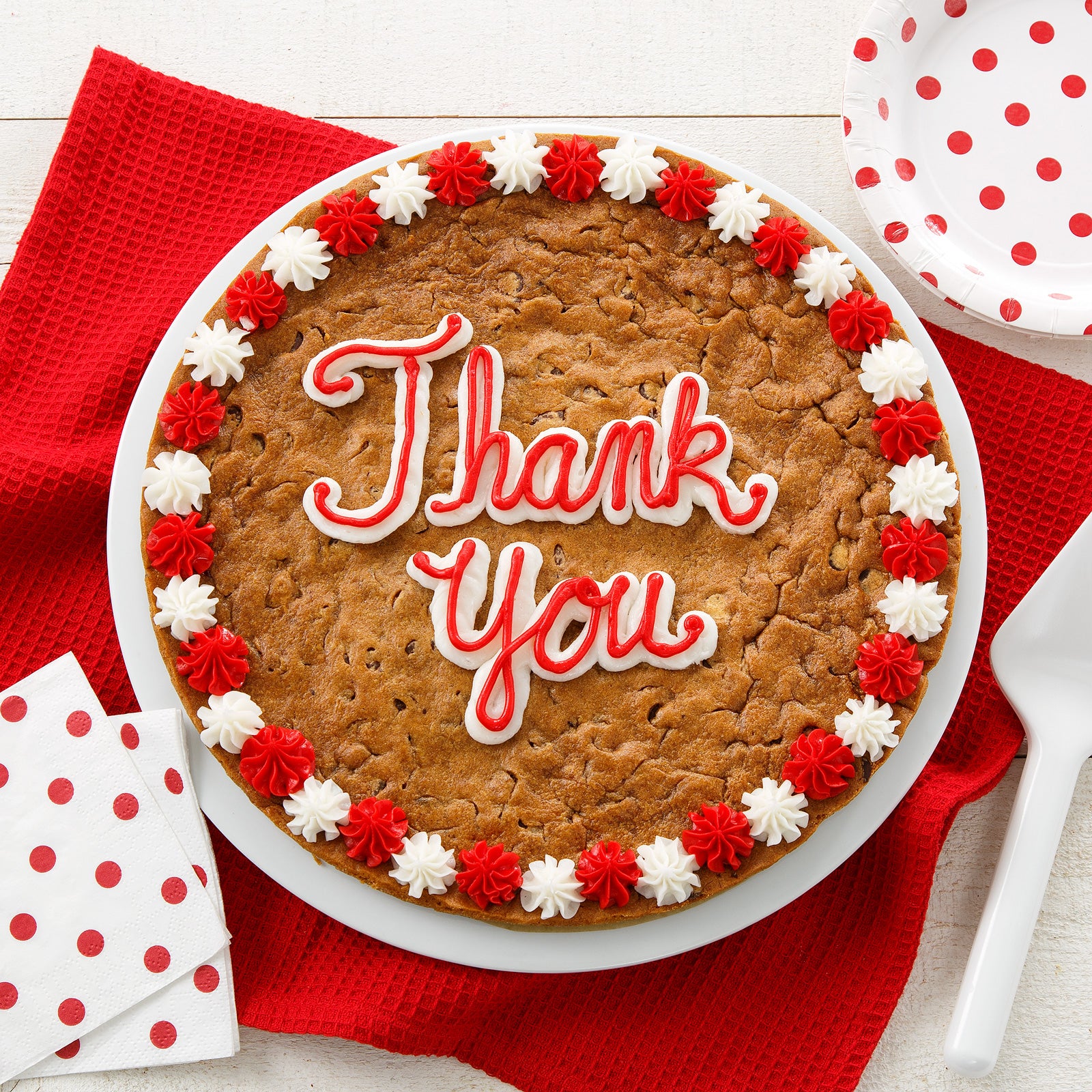 USA Flag Chocolate Chip Cookie Cake - Maggie & Molly's Bakery