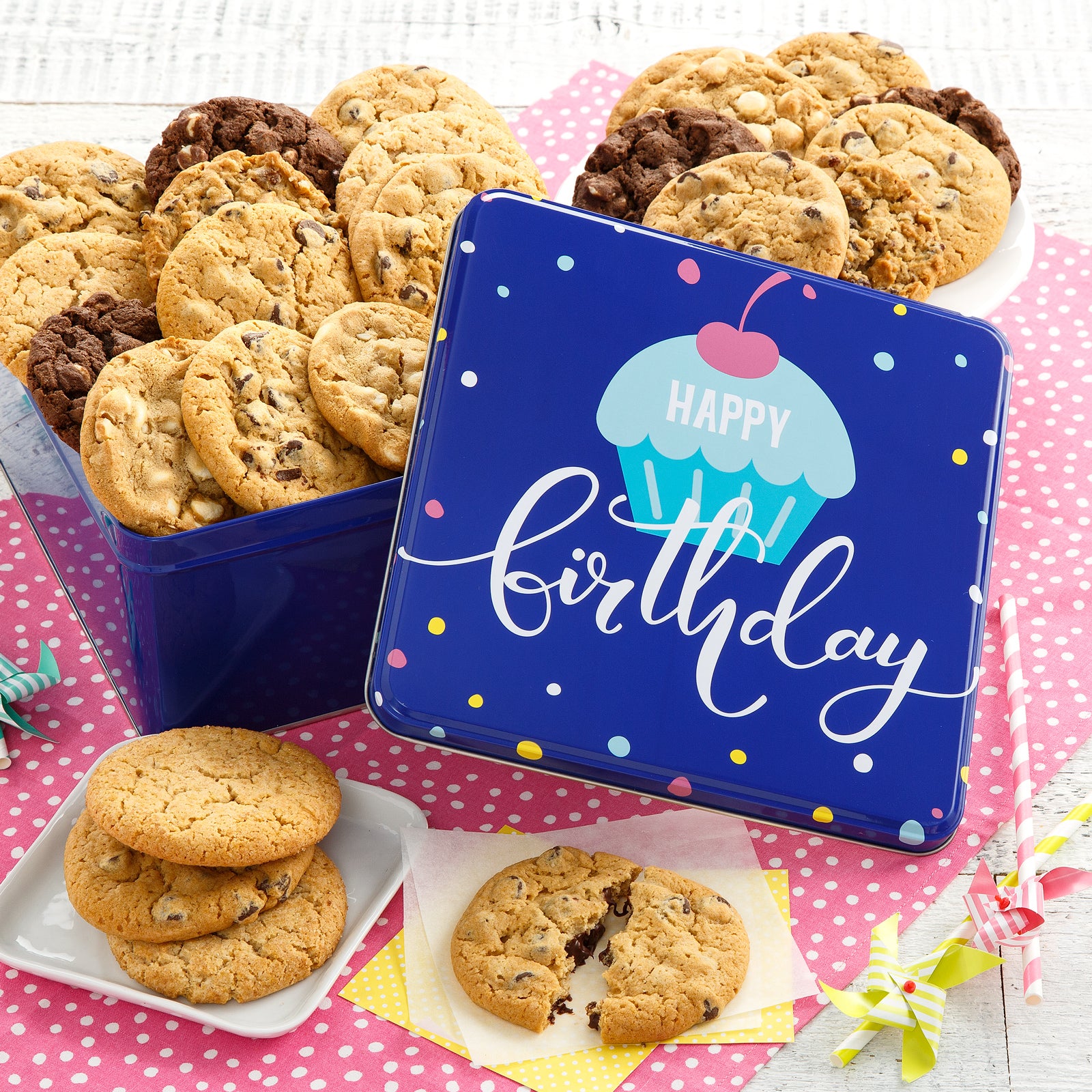 happy birthday chocolate chip cookies