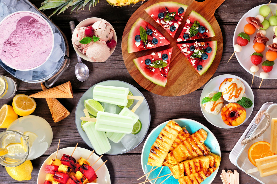 Refreshing BBQ dessert spread 