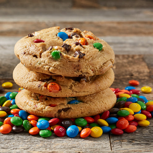 Six Chocolate Chip Mega Cookies Made with M&M’s – Mrs. Fields