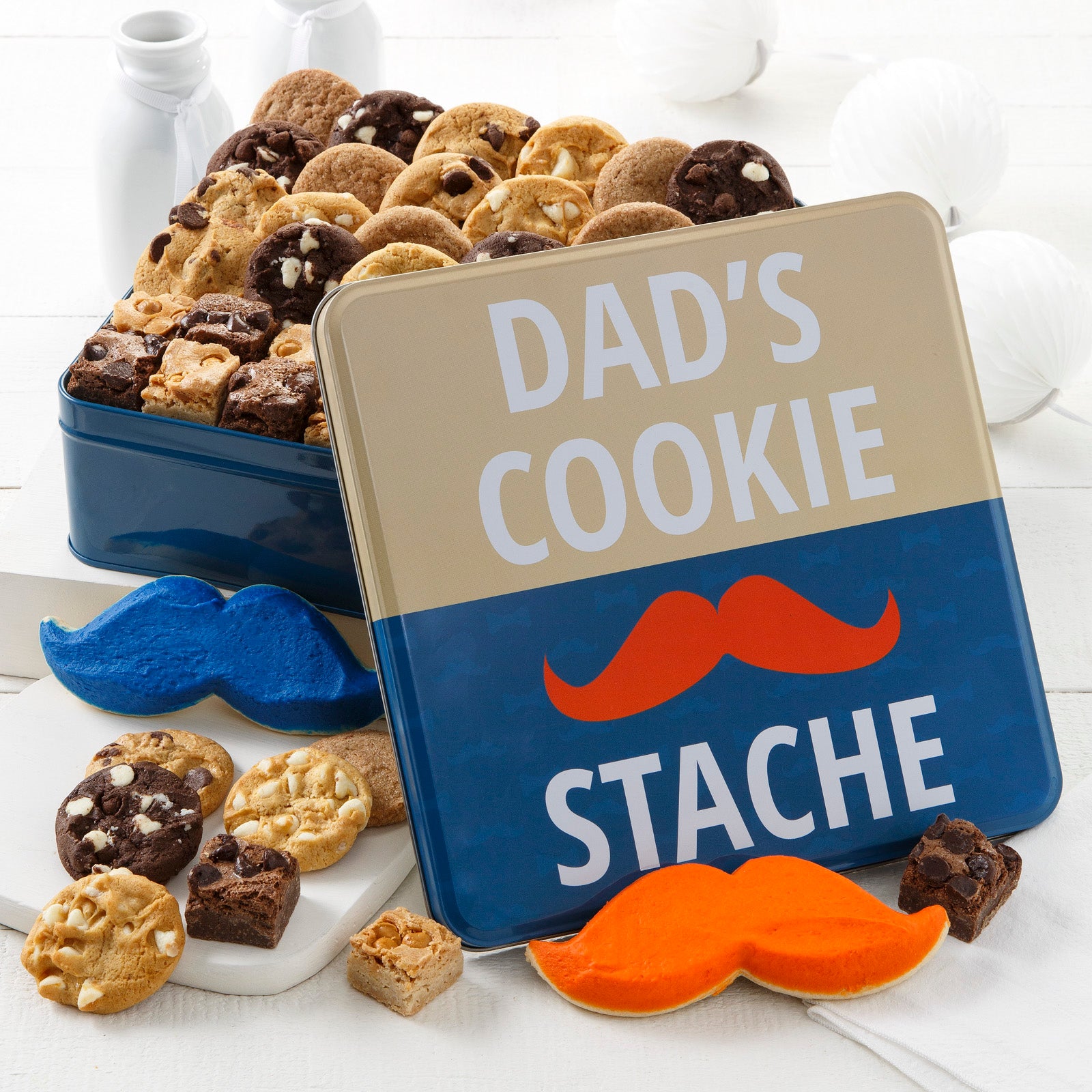 Dad's Cookie Stache Combo Tin – Mrs. Fields