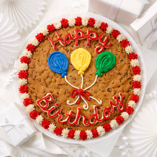 Happy Birthday Balloon Cookie Cake