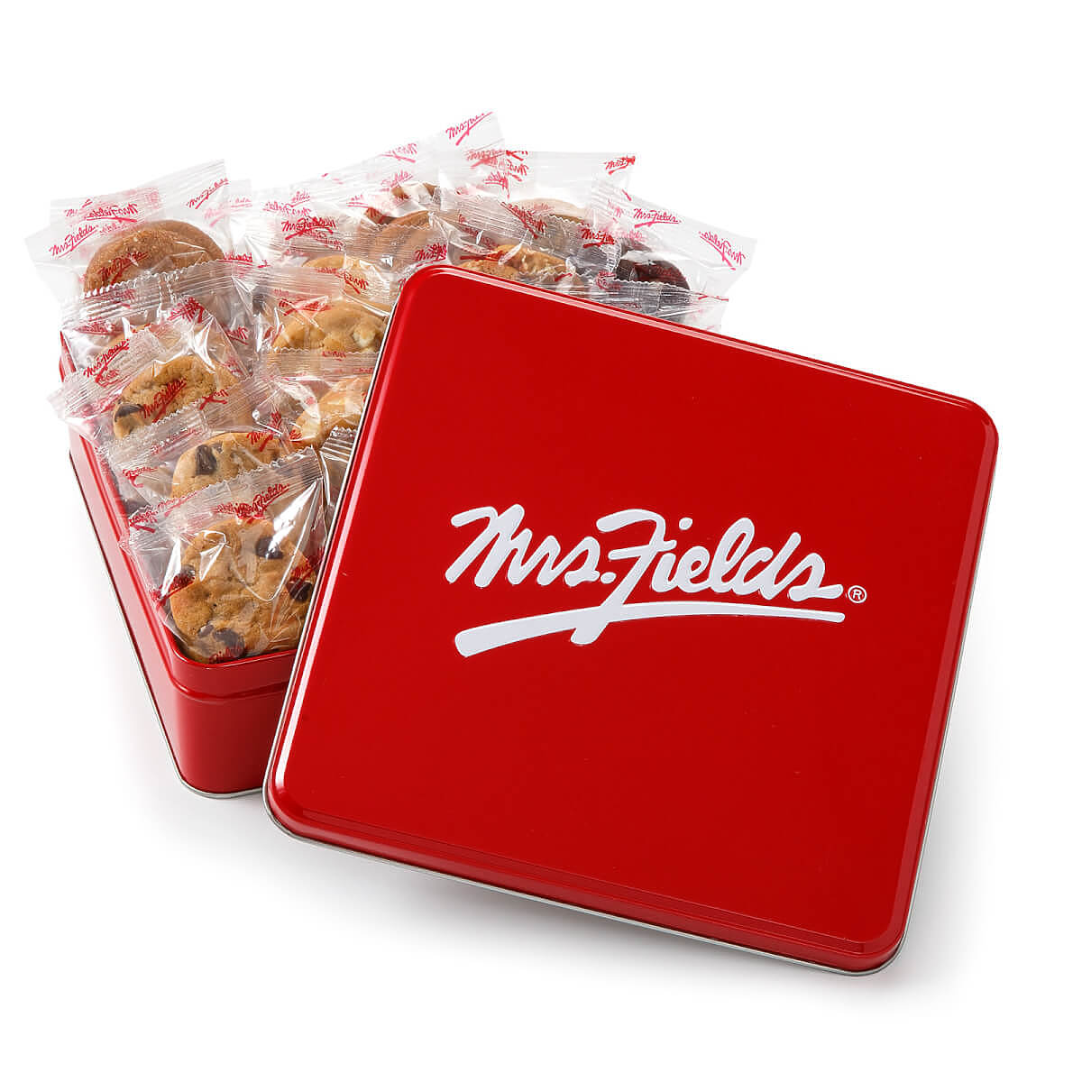 Mrs. Fields 60 Nibblers® Bite-Sized Cookies Signature Tin